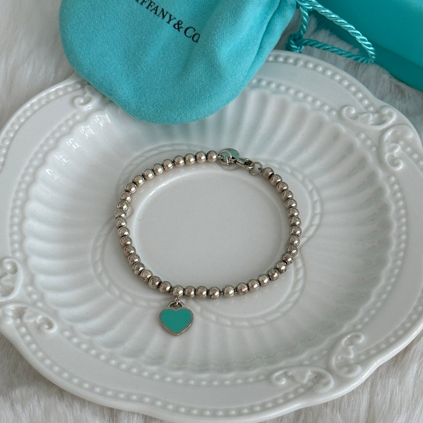 Return To Tiffany 925 Silver Bead Bracelet