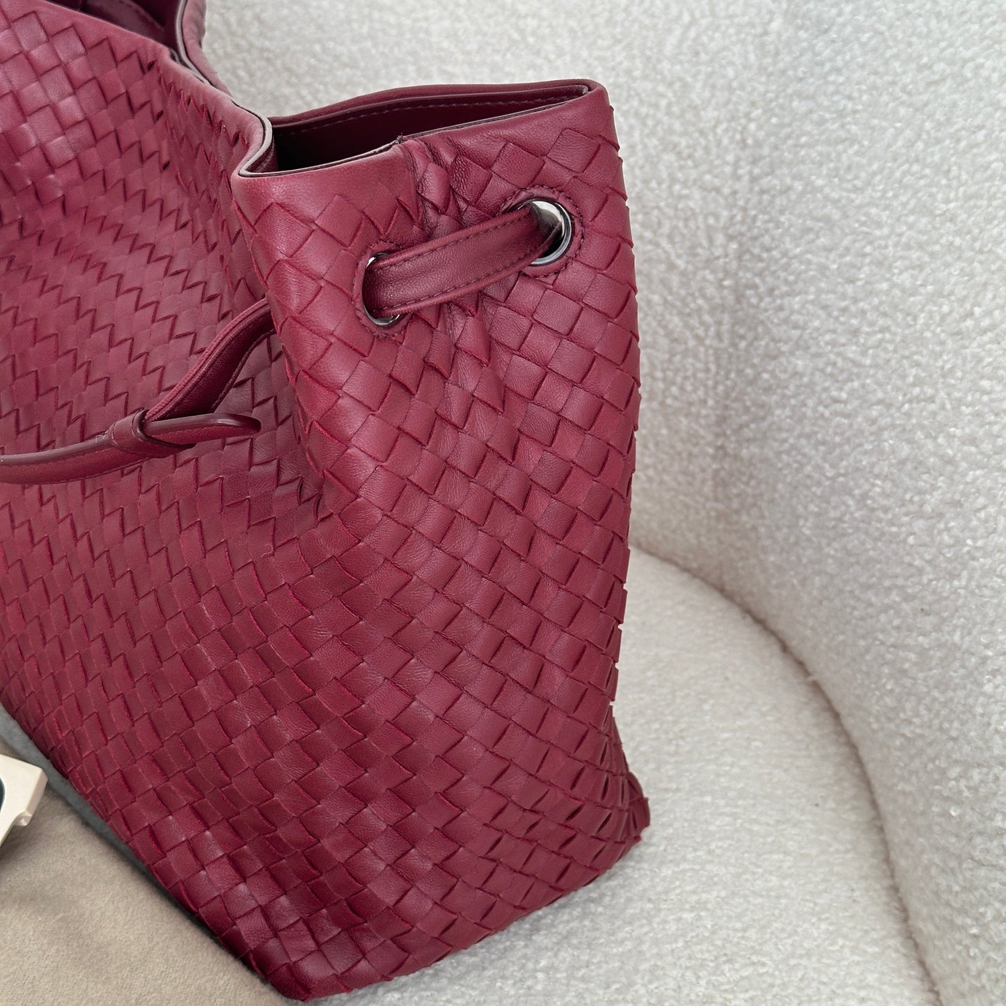 Bottega Veneta Intrecciato Garda Bag Burgundy