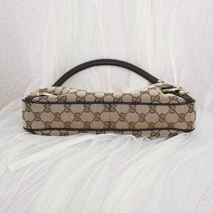 Gucci Abbey Canvas D Ring Hobo Bag