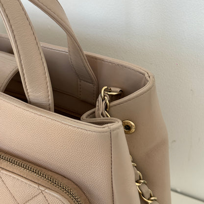 Chanel Beige Caviar Business Affinity Tote