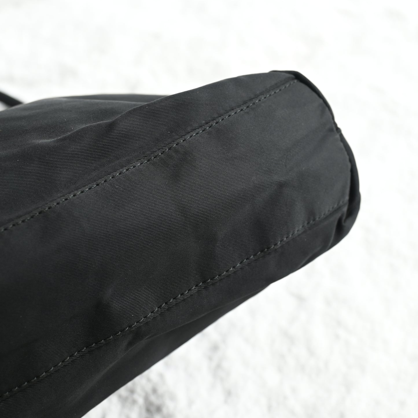 Prada Small Nylon Tote Black