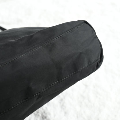 Prada Small Nylon Tote Black