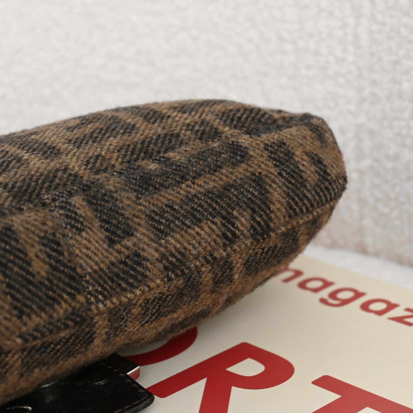 Fendi Zucca Baguette Wool Brown Monogram