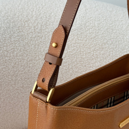 Burberry Brown Shoulder Tote Bag