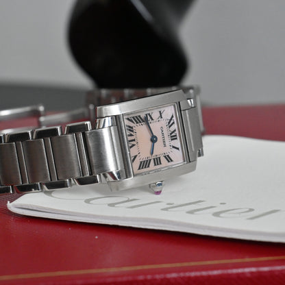 Cartier Tank Française Pink MOP