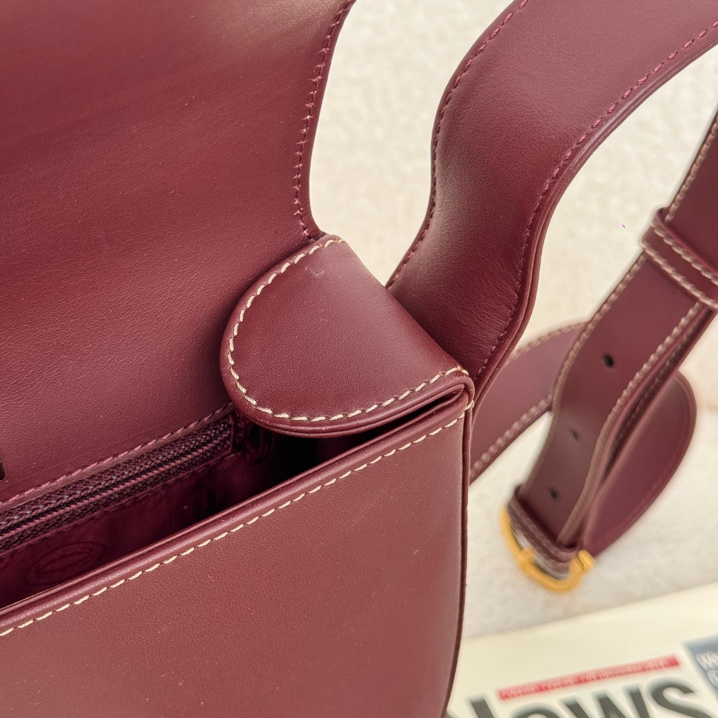 Must de Cartier Burgundy Crossbody Bag