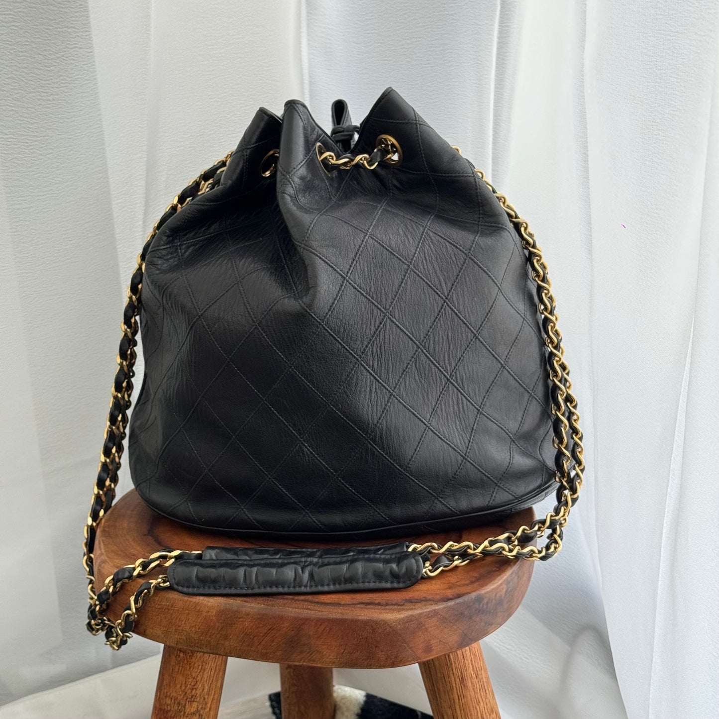 Chanel Bucket Bag Lambskin Vintage