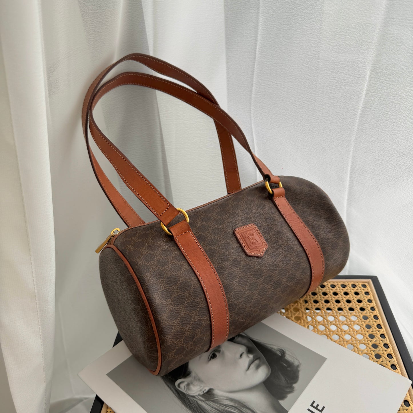 Celine Macadam Barrel-Shaped Bag