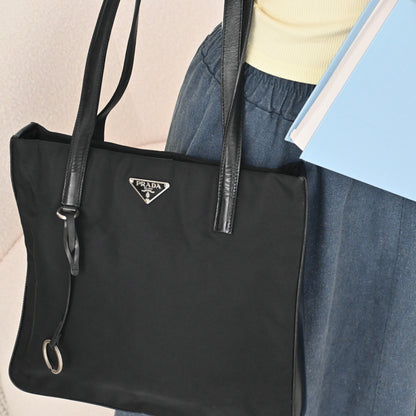 Prada Nylon Tote Black