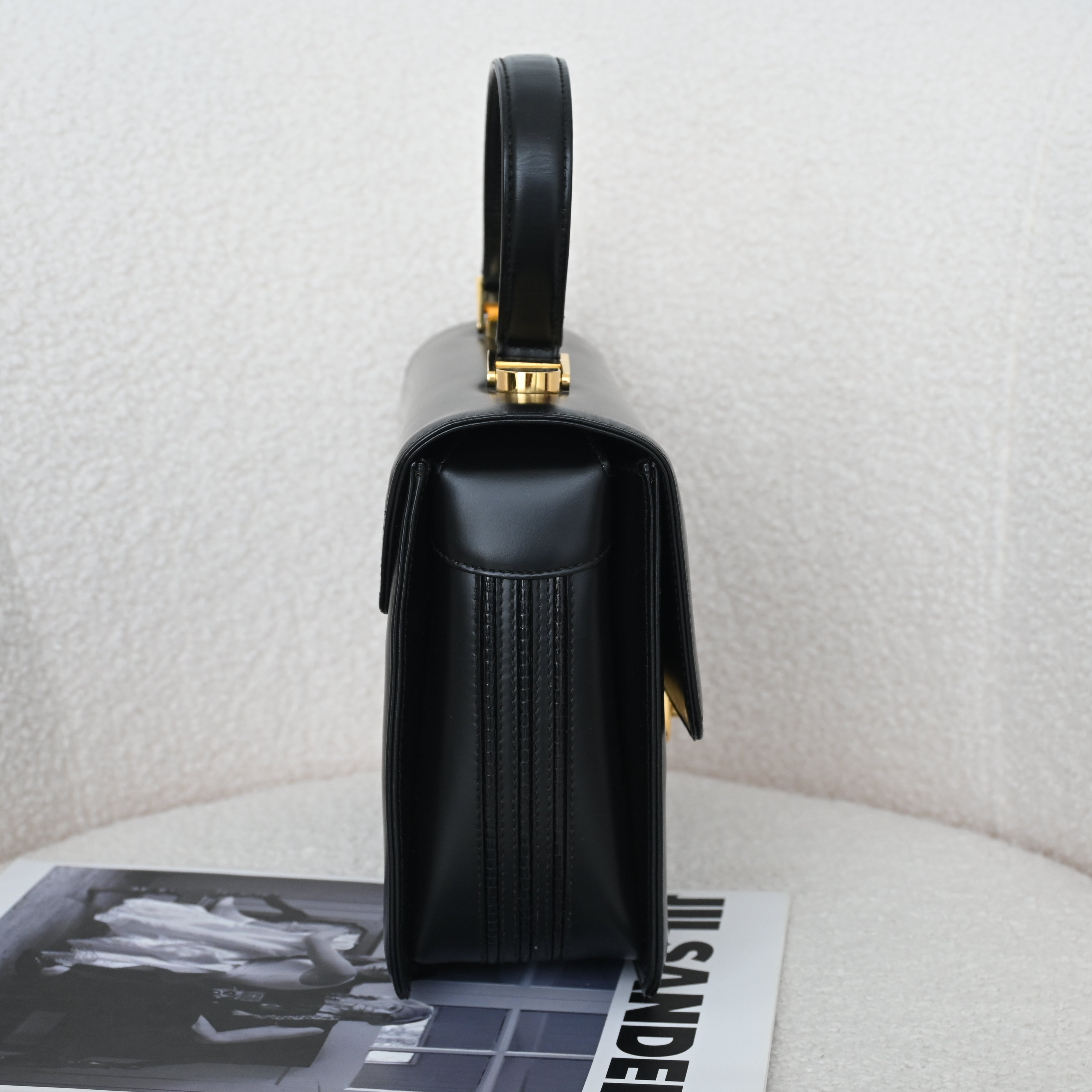 Old Gucci Turnlock Top Handle Handbag