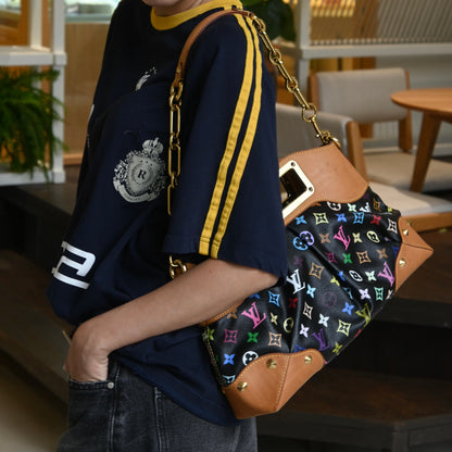 Louis Vuitton Black Multicolour Judy MM