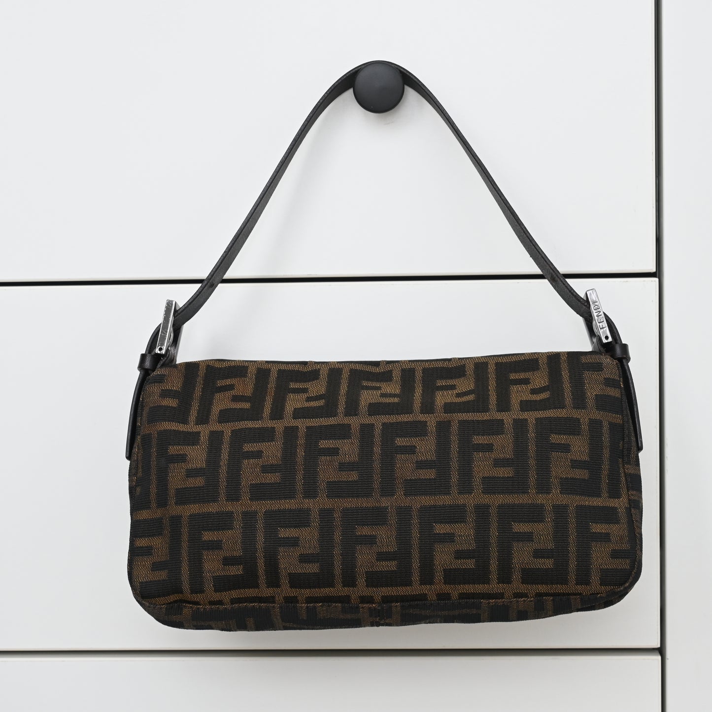 Fendi Zucca Mamma Baguette Shoulder Bag