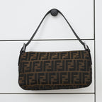 Fendi Zucca Mamma Baguette Shoulder Bag