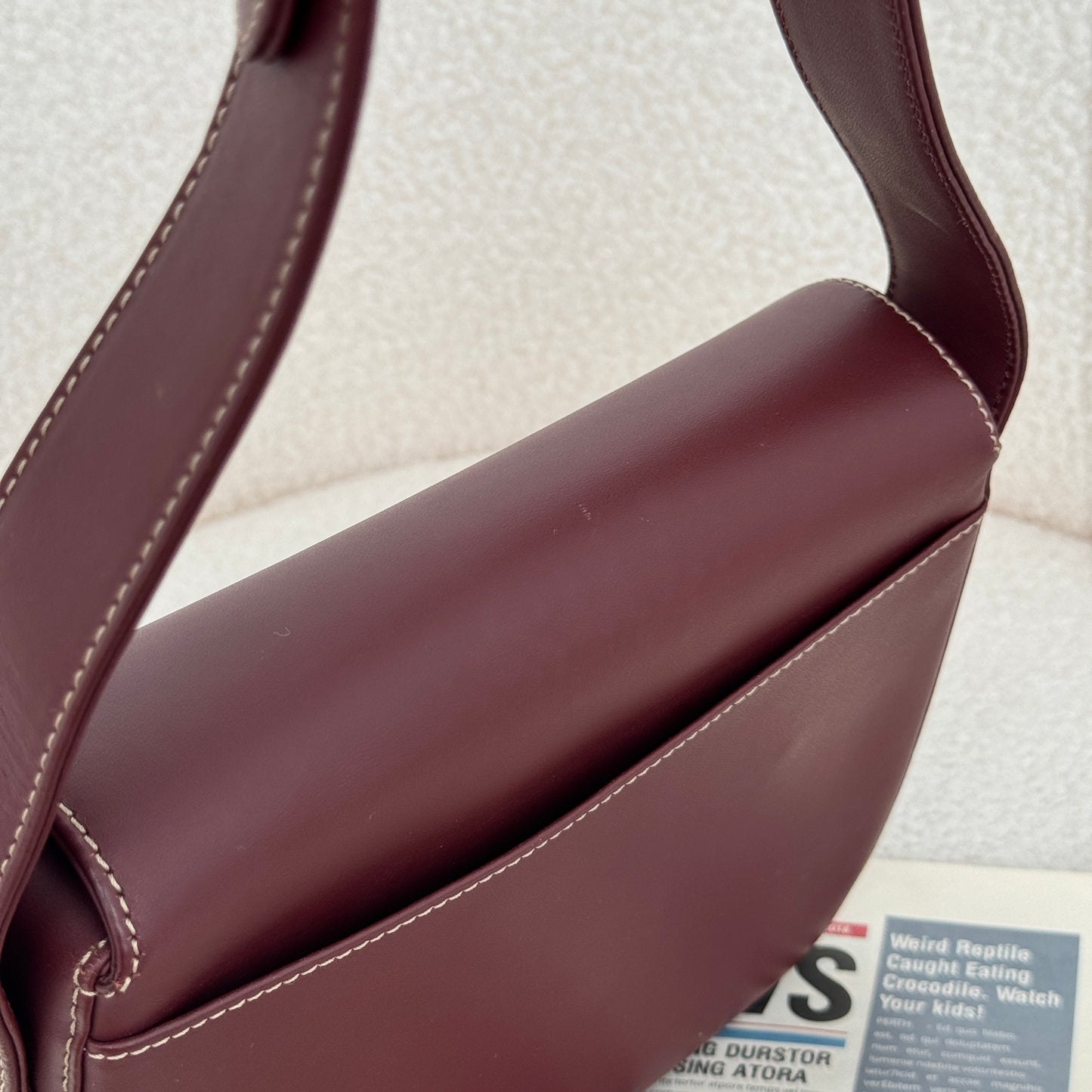 Must de Cartier Burgundy Crossbody Bag