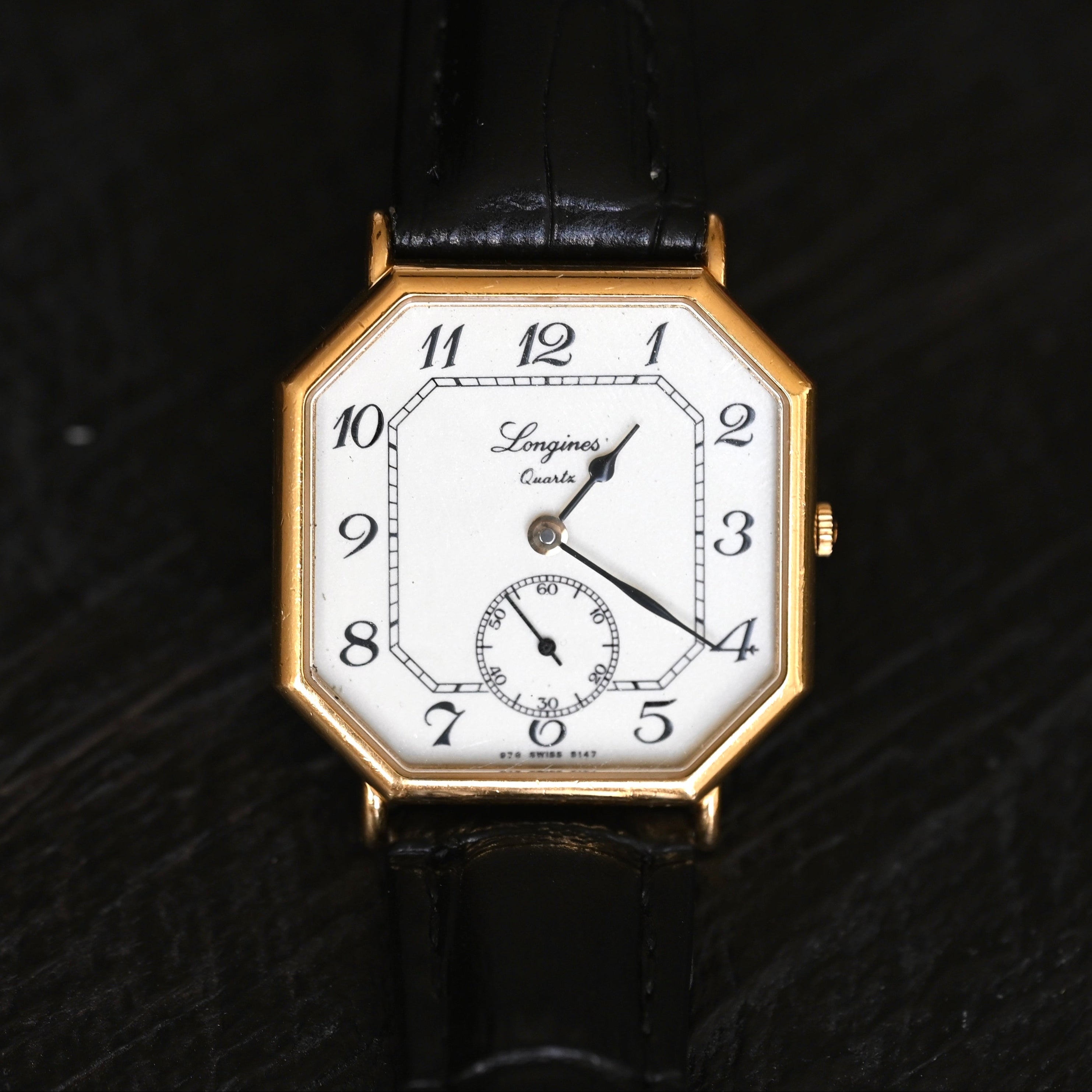 Longines Octagon White Roman Watch 150th Anniversary Ref. L976.2 - Leluxe Vintage Sdn. Bhd.
