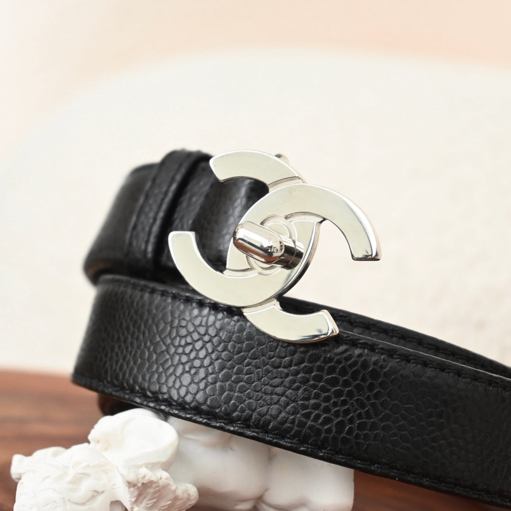 Chanel CC Turnlock Buckle Belt Vintage - Leluxe Vintage Sdn. Bhd.