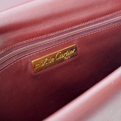 Cartier Must De Cartier Bordeaux Envelope Bag