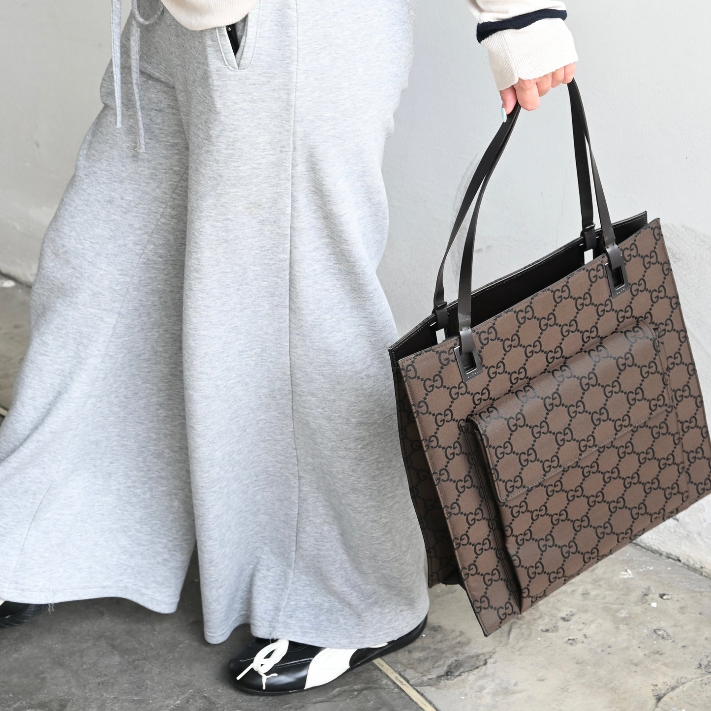 Gucci GG Brown Canvas Tote
