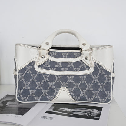 Celine Macadam Denim Boogie Tote