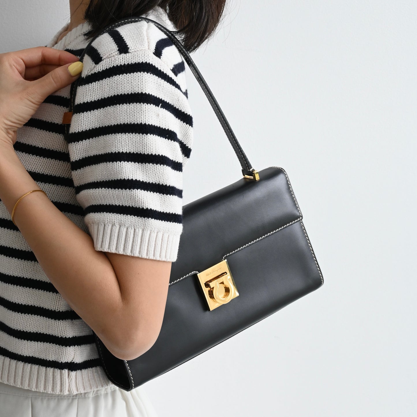 Salvatore Ferragamo Gancini Shoulder Bag