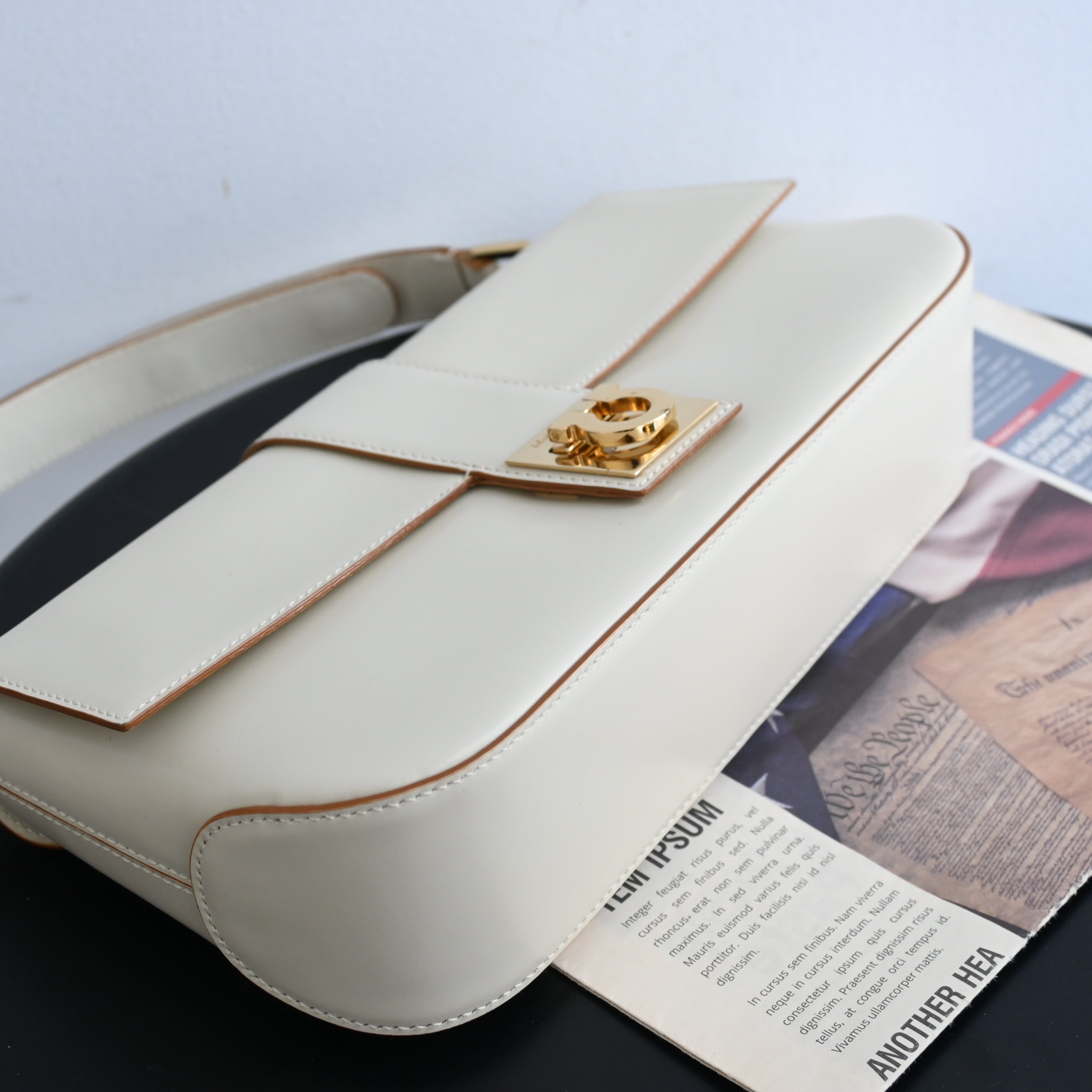 Salvatore Ferragamo Gancini Shoulder Bag - Leluxe Vintage Sdn. Bhd.