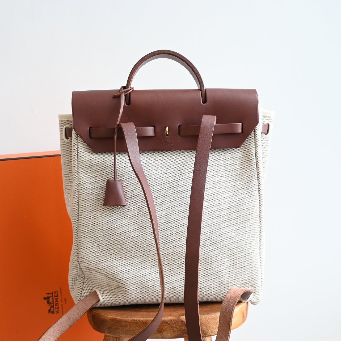 Hermès Toile Ale Bag Ad MM  □E: 2001