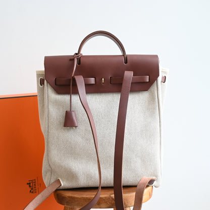 Hermès Toile Ale Bag Ad MM  □E: 2001