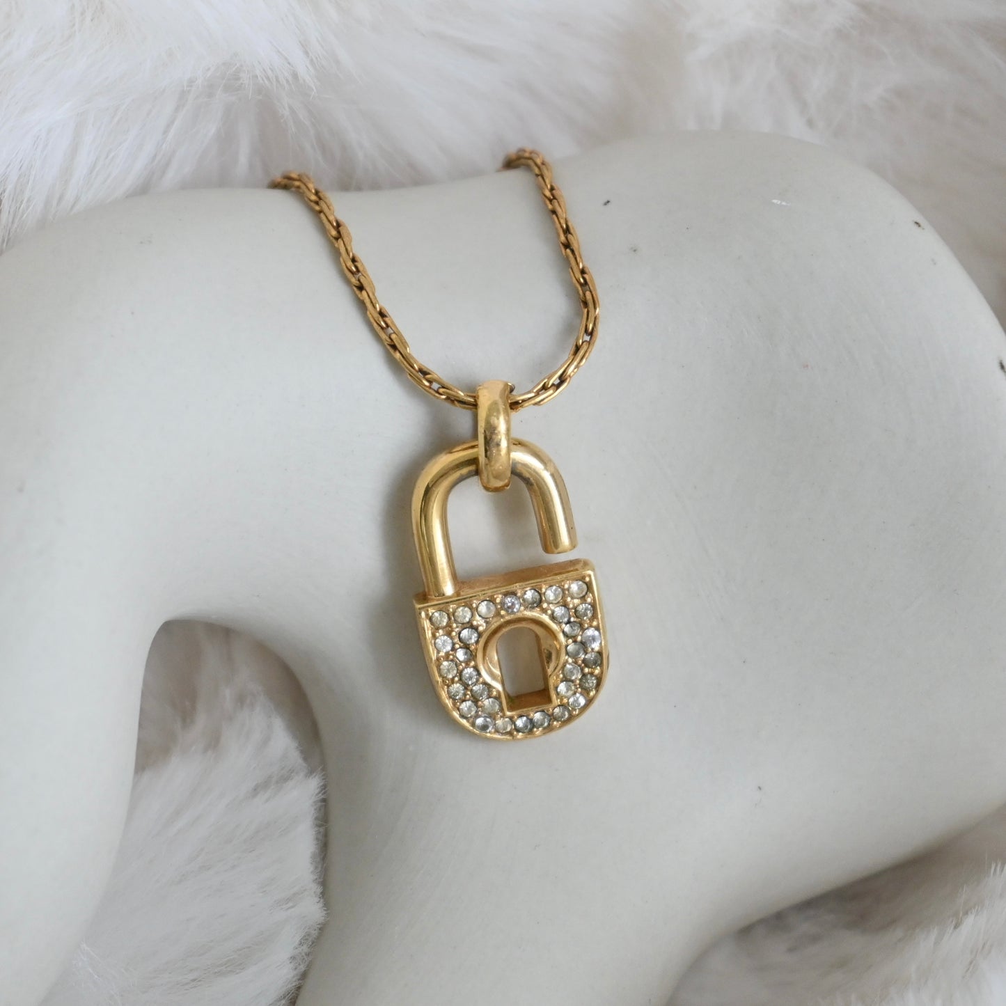 Dior Lock Pendant Necklace