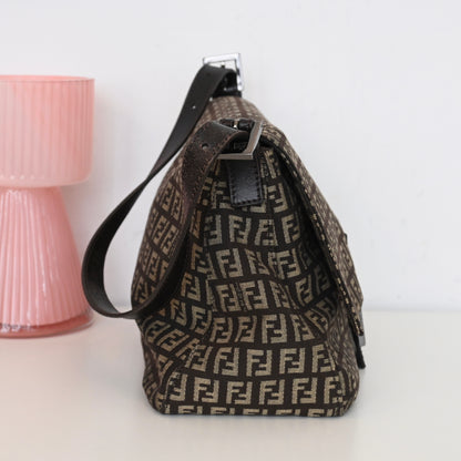 Fendi Zucchino Mamma Baguette Canvas