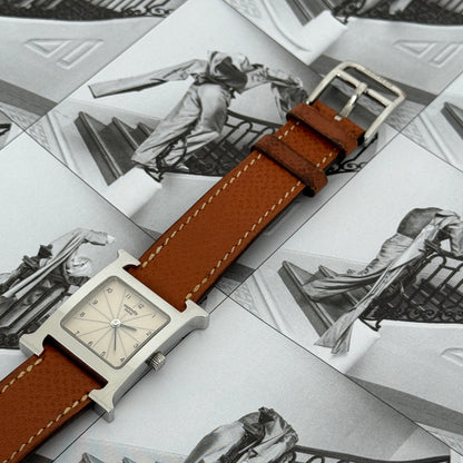 Hermes Heure H Watch HH1.1210 Silver Dial