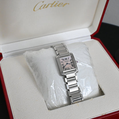 Cartier Tank Française Pink MOP