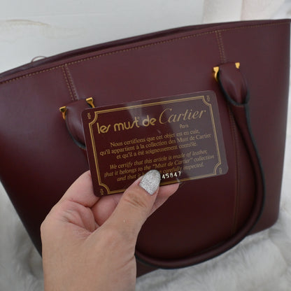 Cartier must de Cartier Tote Bag