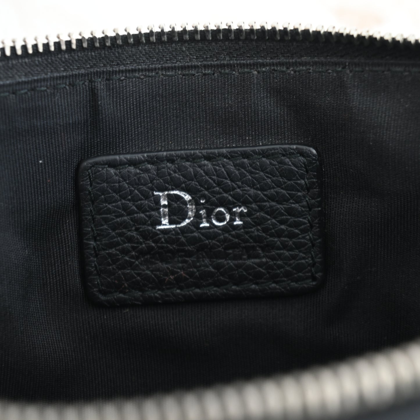 Dior Black Leather Small Pouch - Leluxe Vintage Sdn. Bhd.