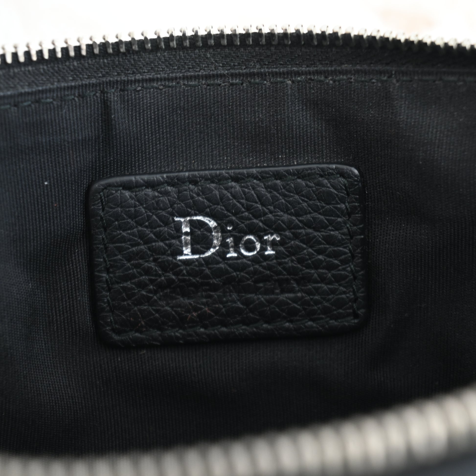 Dior Black Leather Small Pouch - Leluxe Vintage Sdn. Bhd.
