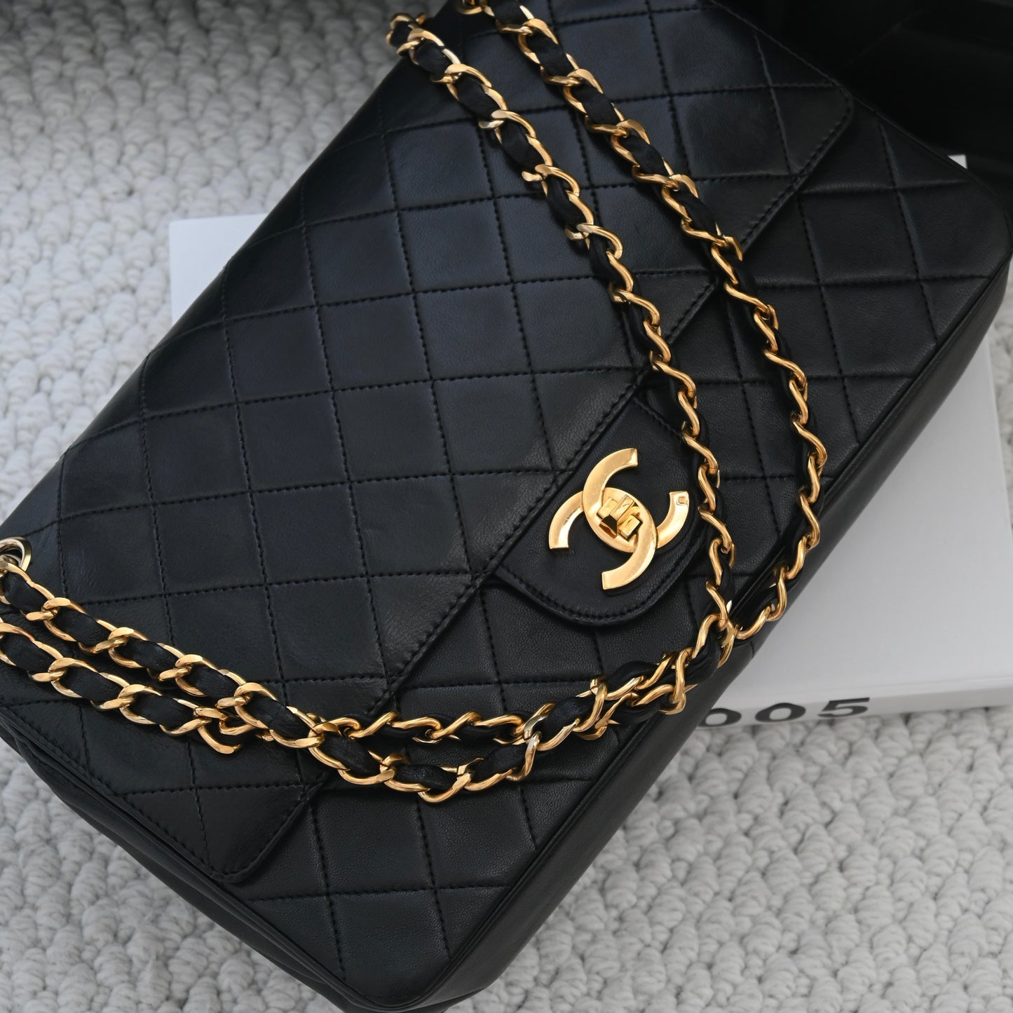 Vintage Pre 80s Chanel Double Flap CF 25cm