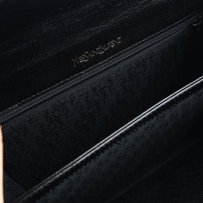 Vintage YSL Embossed Lizard Leather Shoulder Bag