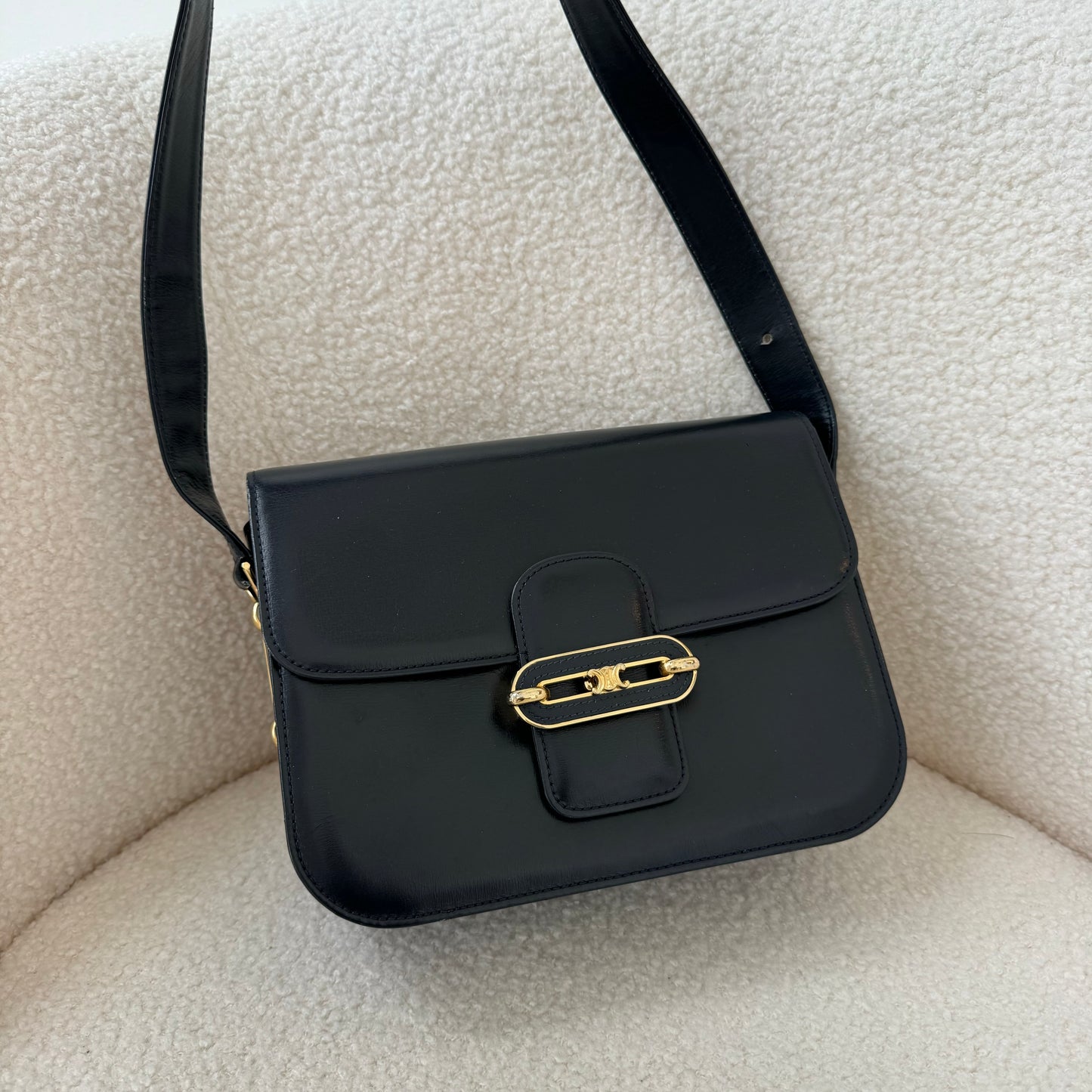 Celine Triomphe Bag in Navy