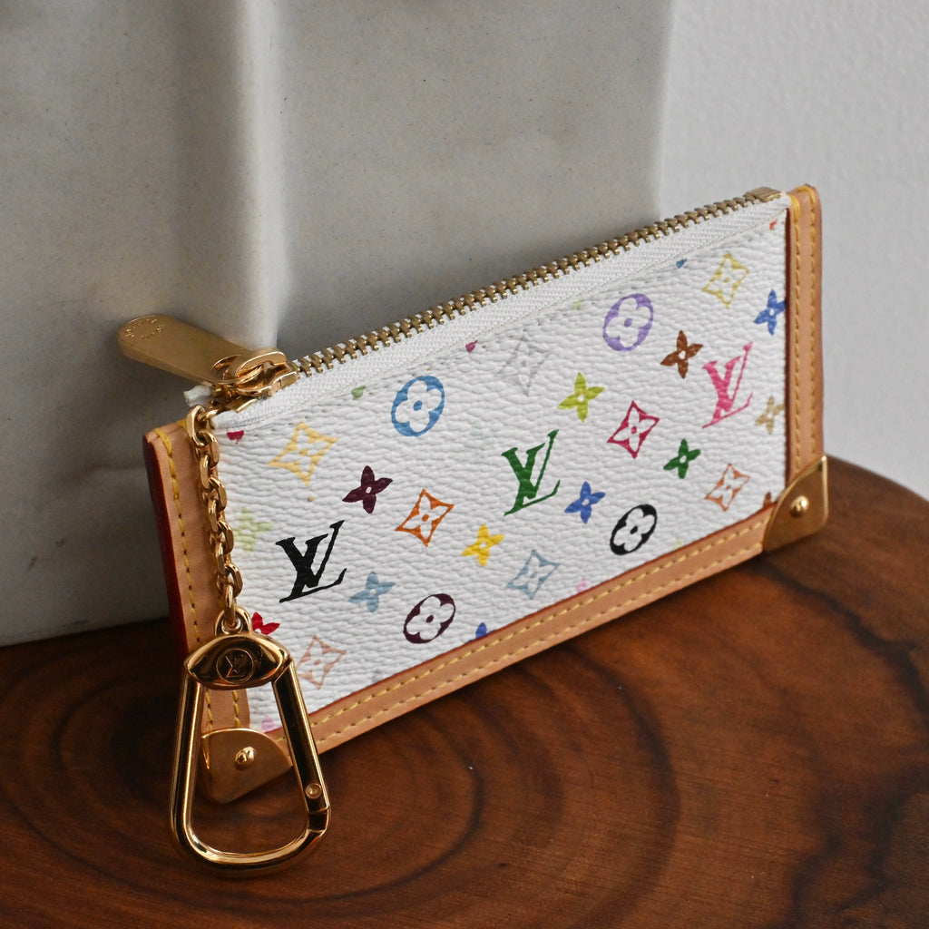 Louis Vuitton x Takashi Murakami Multicolour Pochette Cles - Leluxe Vintage Sdn. Bhd.