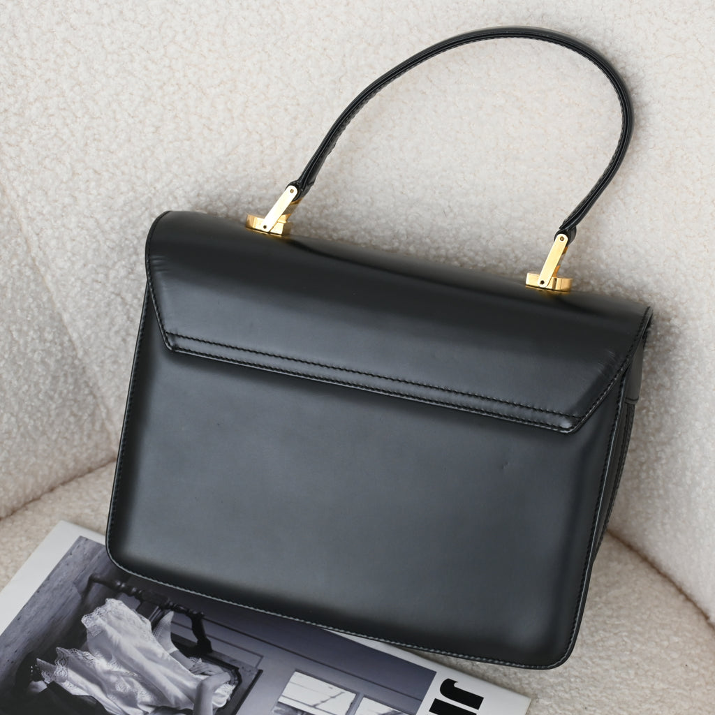Old Gucci Turnlock Top Handle Handbag