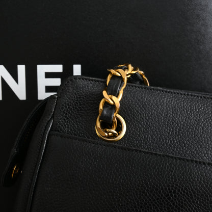 Chanel Triple CC Logo Chain Tote with Gold Ball