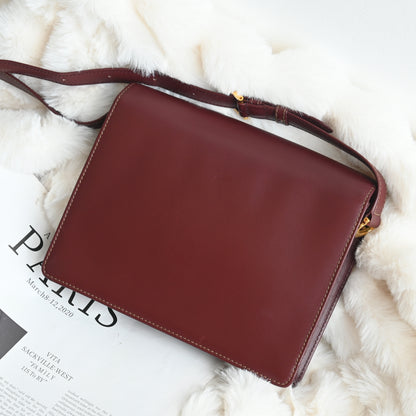 Cartier Must De Cartier Burgundy Envelope Bag