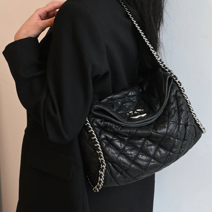 Chanel Chain Around Aged Calfksin Hobo SHW
