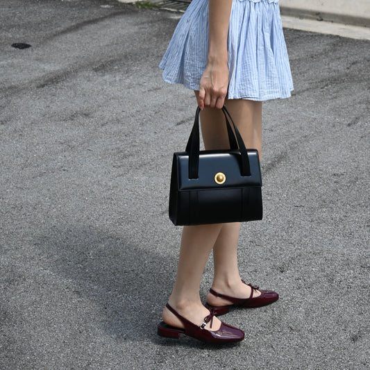 Celine Vintage Star Ball Calf Leather Handbag