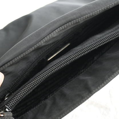 Prada Small Nylon Tote Black