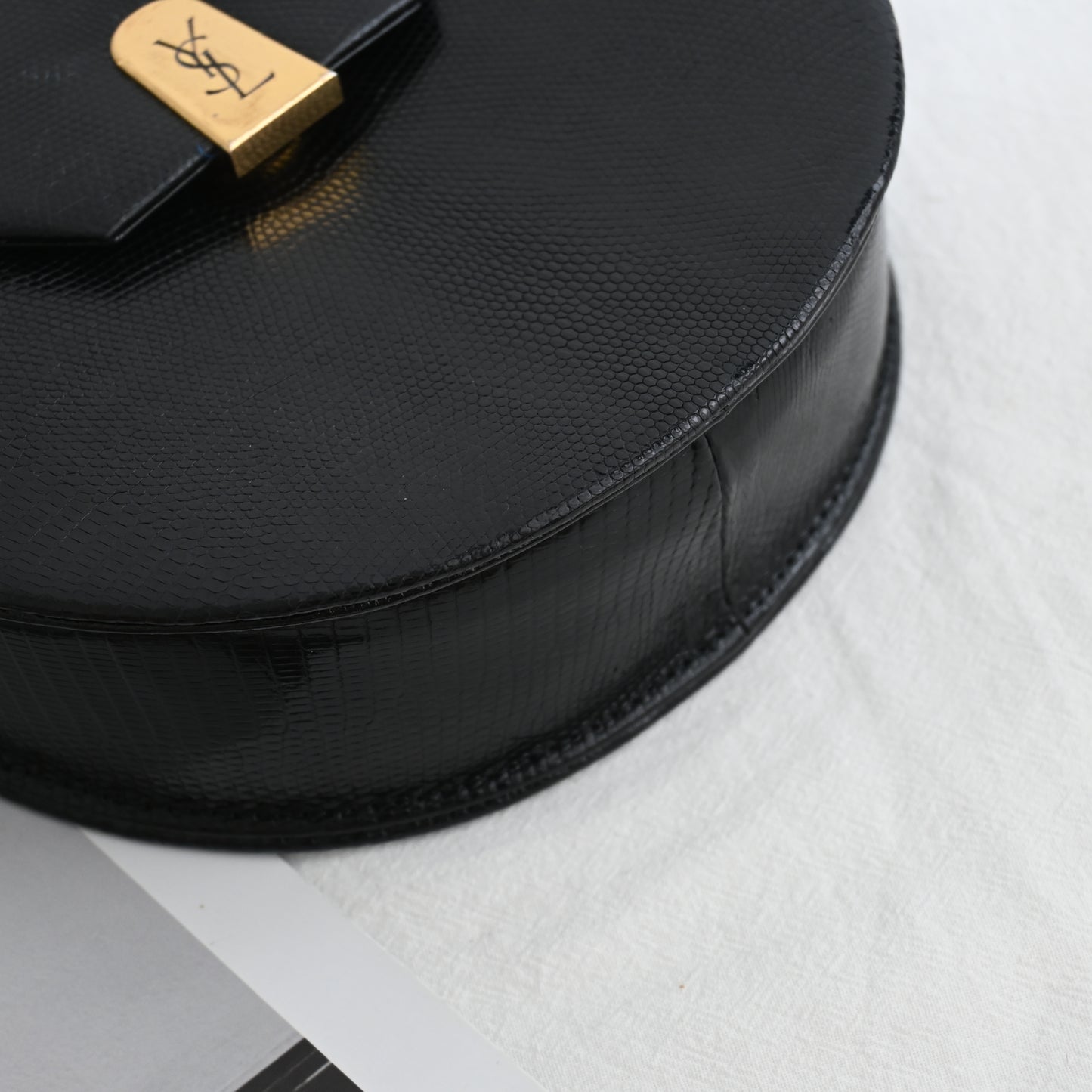 YSL Crossbody Lizard Embossed Leather