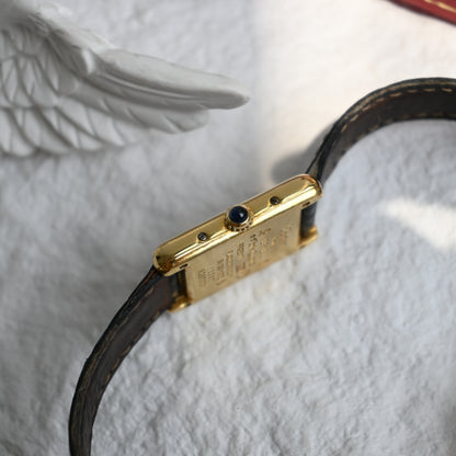 Cartier Must de Tank SM Black Roman Dial