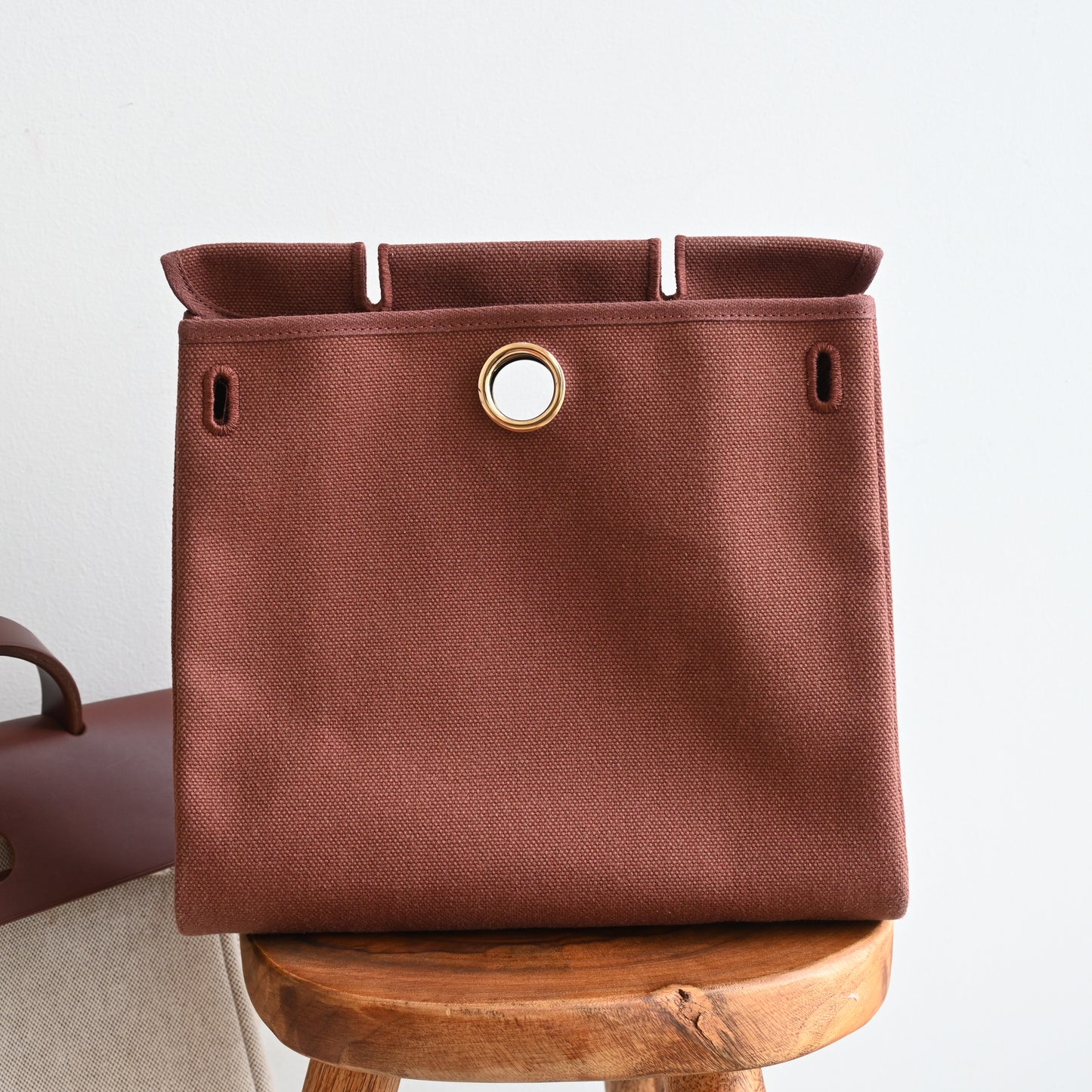 Hermès Toile Ale Bag Ad MM  □E: 2001