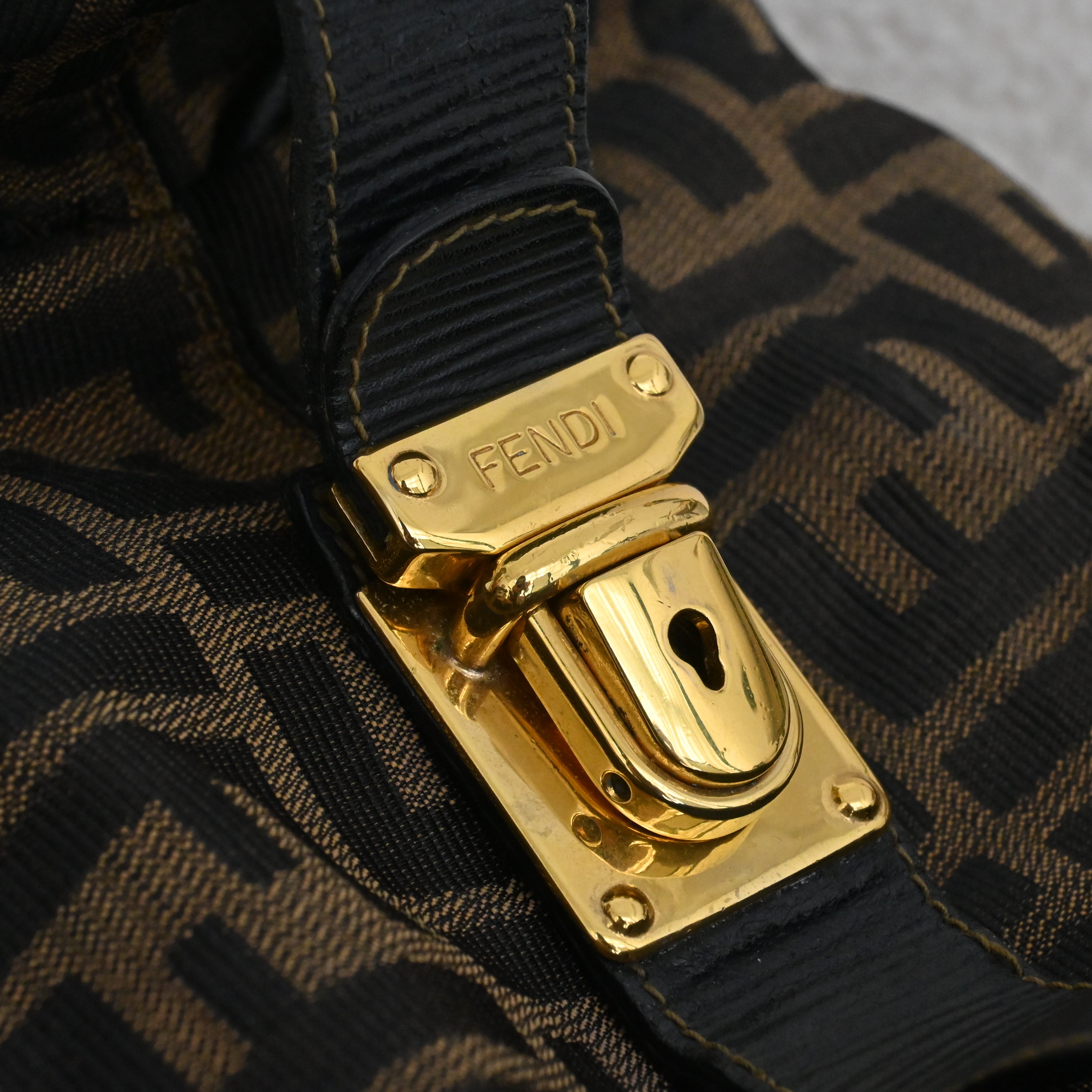 Fendi Zucca Monogram Lunchbox - Leluxe Vintage Sdn. Bhd.
