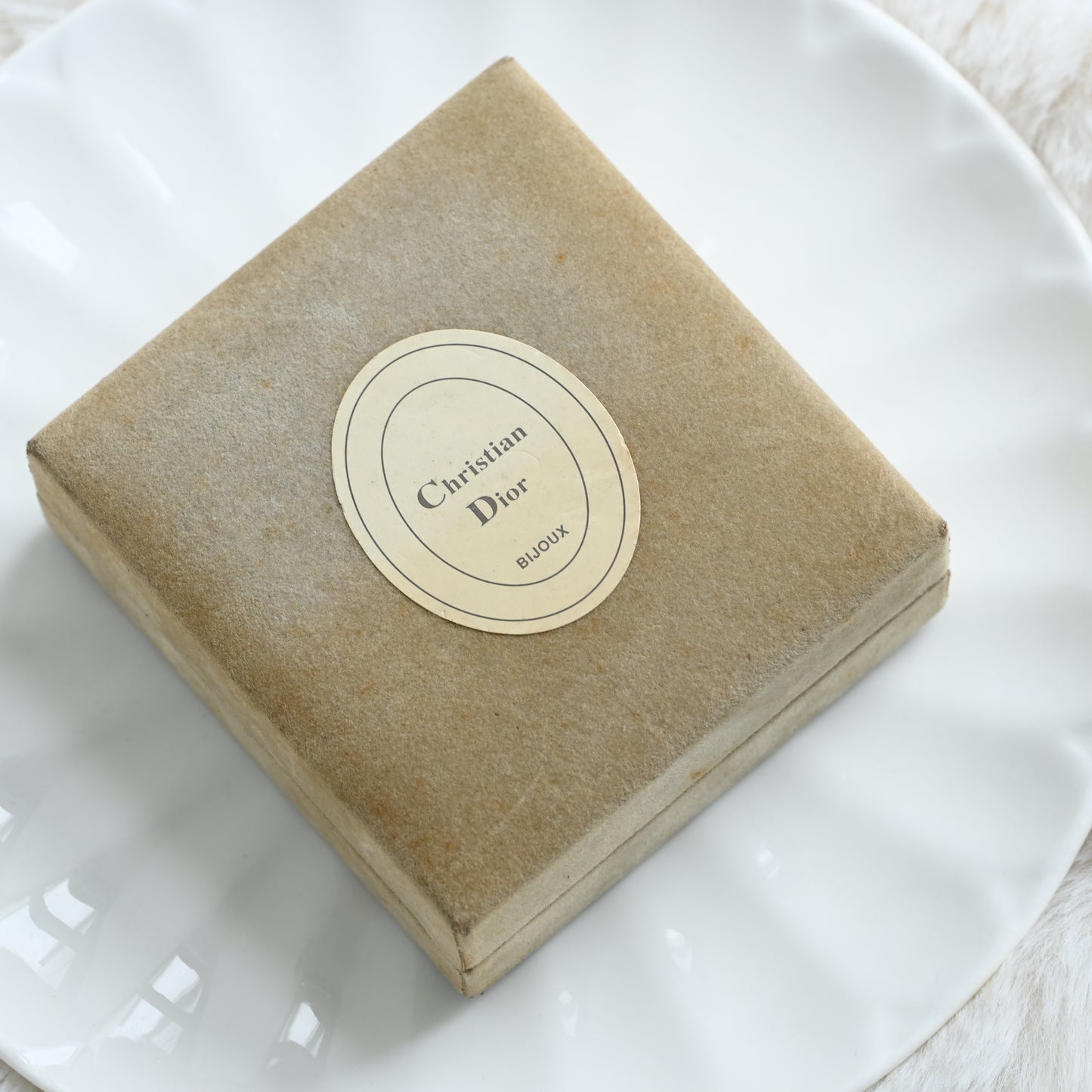 Christian Dior Vintage Oval Necklace Earclips Set