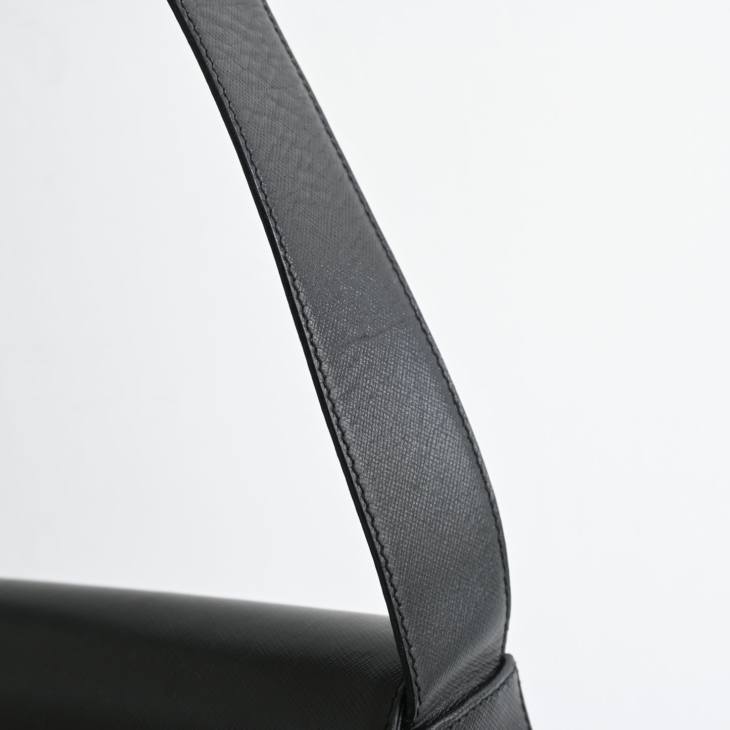 Salvatore Ferragamo Gancini Saffiano Leather Shoulder Bag